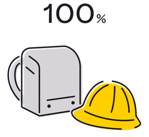 100%